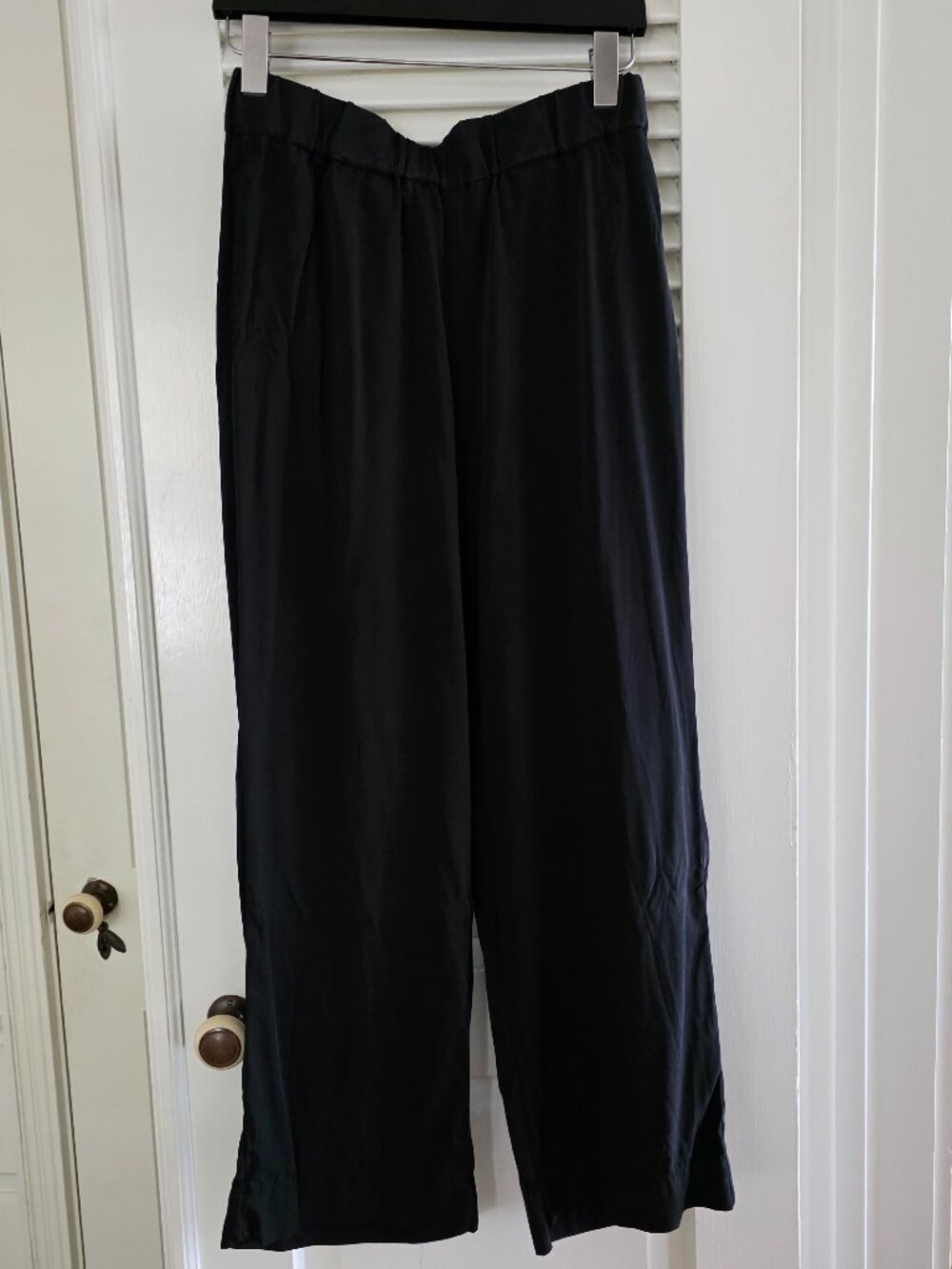 AYR Heavy Silk Pants The Voila in Black, Size M